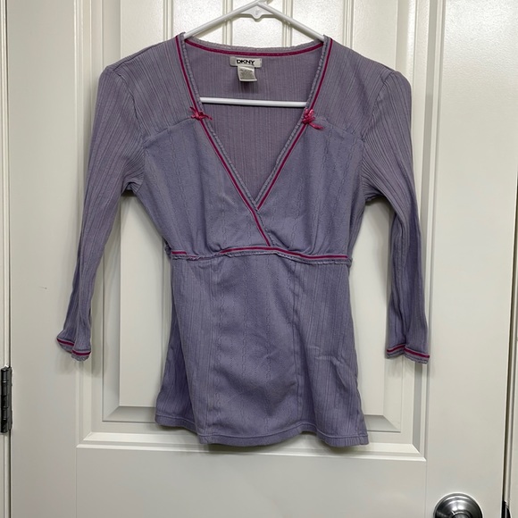 Dkny Other - DKNY pajama top size small purple